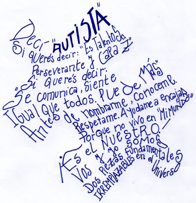 Afiche para la campaña contra el uso peyorativo del término AUTISMO